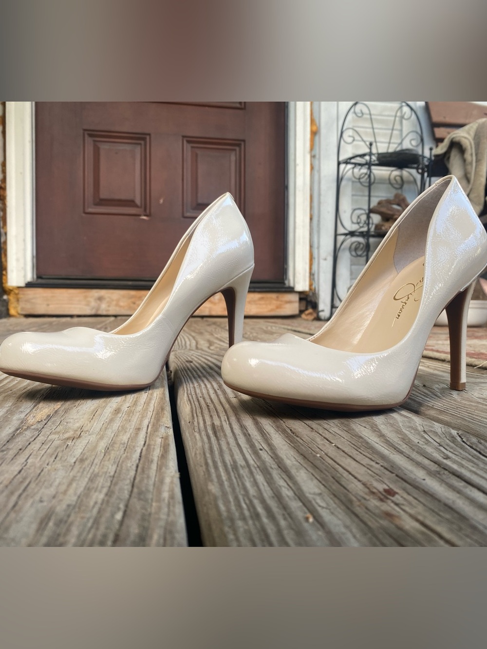 (NWOB!) JESSICA SIMPSON- Nude “CALI” Pumps W/ Round Toe, The Perfect Heel! - Picture 12 of 16